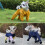 Multiuse Pet Trousers Breathable PU Dog Pants for Active-S blue 7