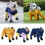 Multiuse Pet Trousers Breathable PU Dog Pants for Active-L blue 4