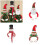 Santa/Snowman/Elf Hug Christmas Tree Top-old man hugging tree 3