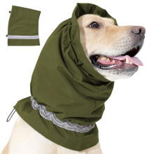Dog Hat Earmuff Puppies Cats Quiet Ear Hoodies-Army Green L
