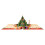 Foldable 3D Christmas Tree Greeting Card with Envelope Stylish 1