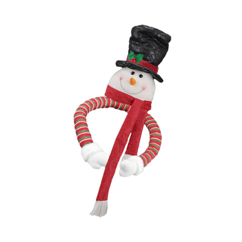 Santa/Snowman/Elf Hug Tree Toppers-Snowman hugging tree