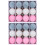24Pcs Christmas Tree Hanging Pendant Flocking-Off white pink 1