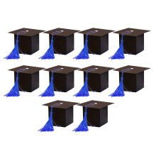 10pcs Decorative Graduation Hat Candy-S685 blue tassel