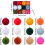 24Pcs Christmas Tree Hanging Pendant Flocking-Off white pink 4