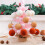 24Pcs Christmas Tree Hanging Pendant Flocking-Off white pink 5