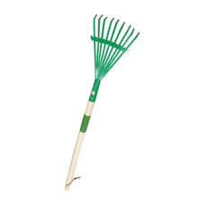 Kids Harrow Garden Tool Child Size Lawn-Green detachable lea