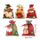 5Pcs Holiday Gift Holders with Drawstring Closure Christmas 3