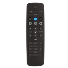 Controle remoto de substituição para a barra de som Philips HTL5120. Controle remoto infravermelho. Não requer programação. Material ABS. Design