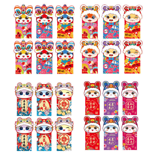 6Pcs 2025 Snake Year Redness Packets for New Year Spring-HX143 2