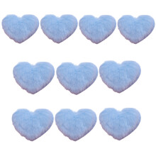 Crafts Baby Plush Heart for Hair Clip Lovely Hair Side-sky blue