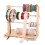 4 Tiered Ribbon Storage Holder with Hanging Hook Wood Scale 6