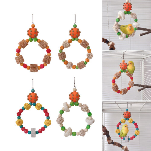 1Set Parrots Puzzle Toy Bird Intelligence-Corn cob takraw ball 2