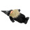 Rock-Stil Zwerge Figur Display Ornament schwarzes Leder 6