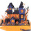 Creative Halloween 3D Castles Greeting Card with Spiders for 4