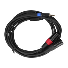 XLR-kabel met ruisonderdrukking, TRS-jack microfoonkabel met vergulde connectoren, snelle gegevensoverdracht, afgeschermde PVC-mantel, goede