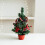 Decorative Small Christmas Tree Sculpture Wreath-30cm red 6
