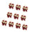Holiday Burlap Bowknot In Checker for Multifunctional-Red 1