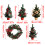 Decorative Small Christmas Tree Sculpture Wreath-30cm red 4
