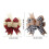 Holiday Burlap Bowknot In Checker for Multifunctional-Red 7