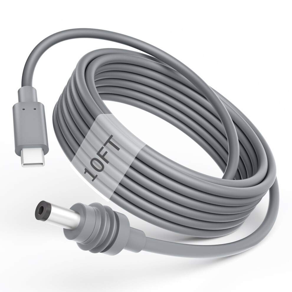 10Ft Usb C To Dc 5.5X2.1mm Pd 100W Waterproof 18Awg Copper Core Power Cable For Starlink Mini 9001264033941