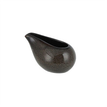 Ceramic Gravy Boat 3.4oz Mini Milk Jug with Spout for Coffee and Sauces Oven Microwave Safe