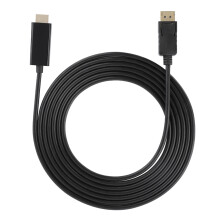 Adaptér DisplayPort na HDMI, 3 metre voľnosti pre flexibilné umiestnenie, kompaktný dizajn pre pohodlné cestovanie, dobrá kvalita, dobrá