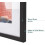 A1 Poster Frame Natural Solid Wood Black with Polished Plexiglass Dual Size Wall Mount 4