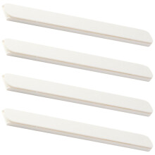 4pcs WearResistant Bottom Mount Drawer Slides Cabinet Rails with Quiet Smooth Operation White Finish