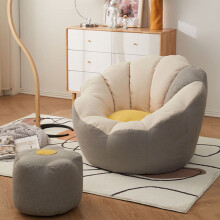 Large Corduroy Bean Bag Chair for Kids Toy Storage and Plush Animal Organizer Gray L