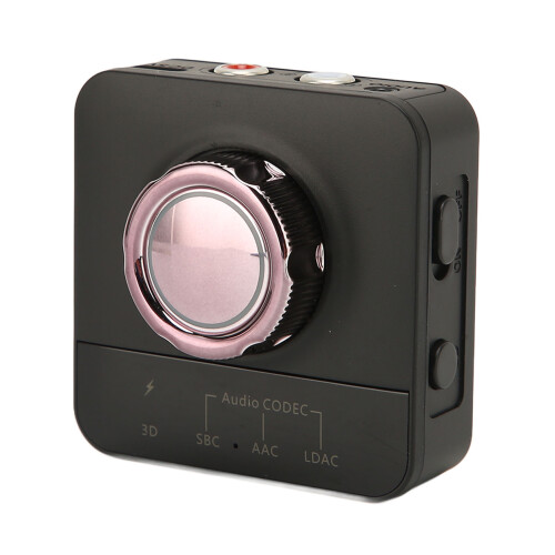 Transmissor e receptor Bluetooth universal para uso doméstico e automotivo, detecção automática de entrada AUX/OPT com display LED e função de 1