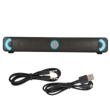 Soundbar portatile con comode opzioni di connessione, batteria di lunga durata, microfono per chiamate in vivavoce, ideale per l'ufficio o per le