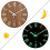 12" Luminous Night Light Wall Silent Ticking Clock Quartz Movement Round Clock 1