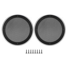 Luidsprekerroosterbeschermer voor 8-inch luidsprekers, ronde plafondluidsprekerroosterbeschermer met metalen gaas en ABS-kunststof frame, luid