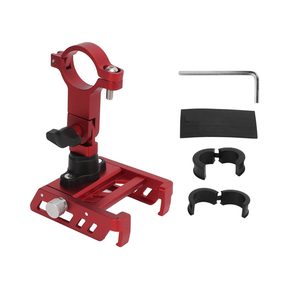 Bike Phone Mount Scooter Phone Holder Universal Bike Phone Bracket Aluminum Alloy Cell Phone Holder For Motorcycle Handlebar With Non Blocking Design 9088816393593