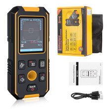 3in1 Stud Finder Wall Scanner with LCD, Magnetic Metal Detection, Live Cable Alert, Rechargeable