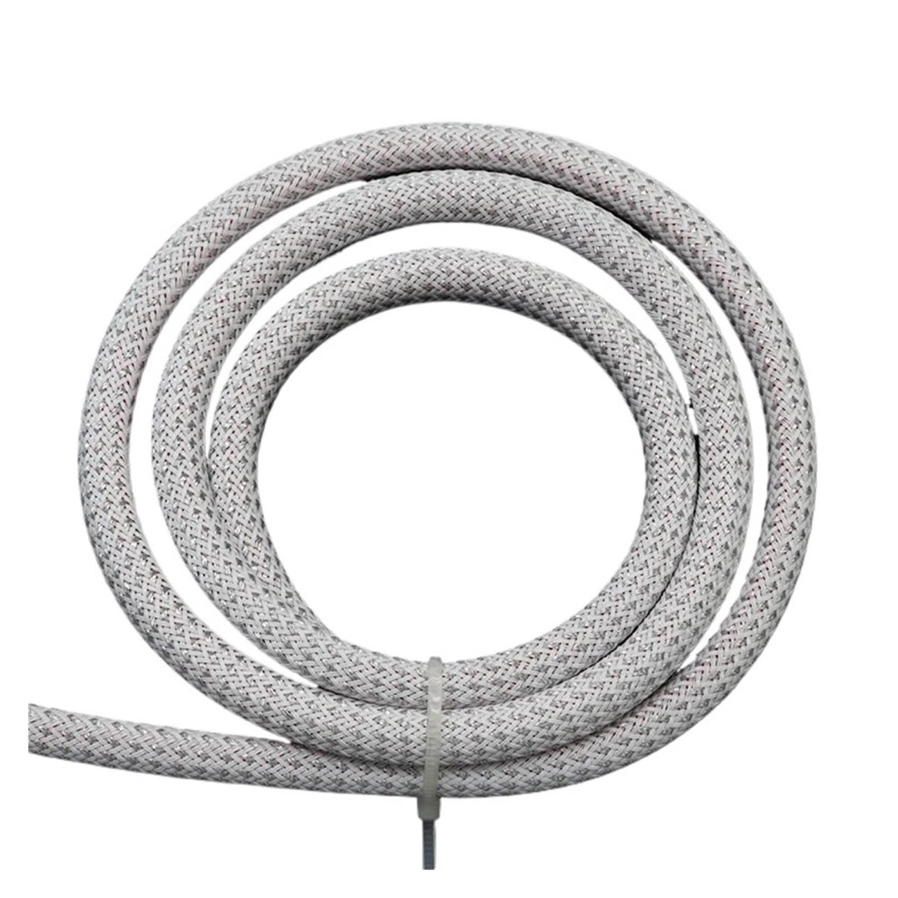 Cable Management Sleeve White Silver Selfclosing Wire Organizer Wrap For Tv Computer 4Mm 2M 9001264035297