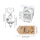 24Pcs Wing Keychains with Thanks Labels for Wedding and-Pink 4