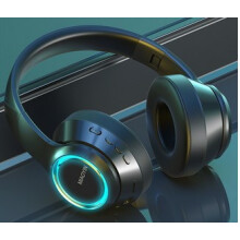 Kabellose Bluetooth-Kopfhörer in hoher Auflösung mit Geräuschisolierung für HiFi-Stereo-Sound, tiefen Bässen und flexiblen Ohrmuscheln.
