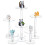 6 Pcs Clear Acrylic Miniatures Display Stand Set with Multi Height Combat Risers for Tabletop RPG 1