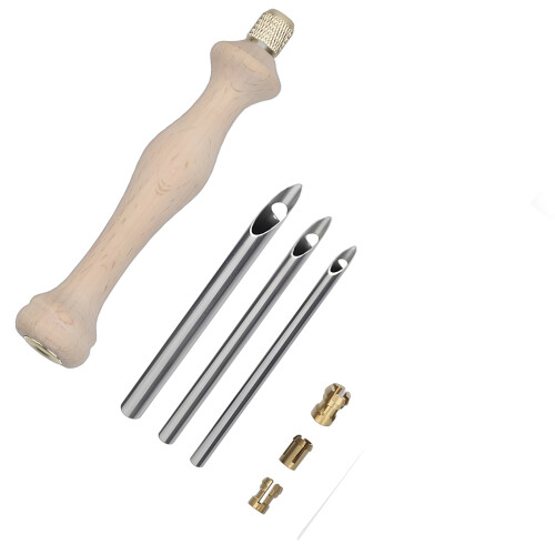 Practical Embroidery Needle Punch 2/3.5/5mm Needle Pen Wood