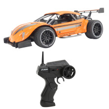 Carro de controle remoto de 2,4 GHz com acelerador e direção proporcionais, carro de drift com controle remoto, luzes de LED e bateria