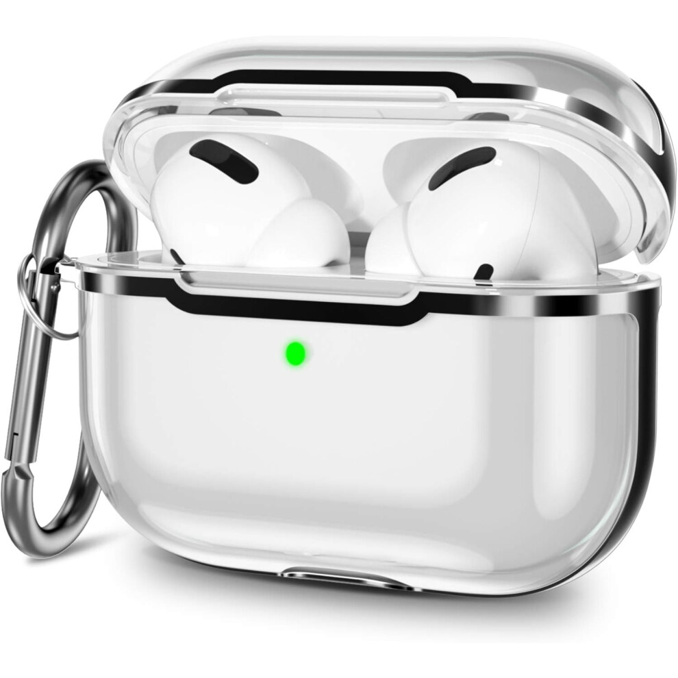 Clear Protective Case For Airpods Pro 3Rd Generation,Tpu Shock Absorption With Pc Frame,Carabiner Clips For Portability, Good Quality, Good Quality 9420858001195
