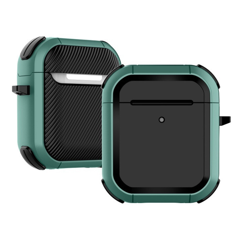 Luxury Airpods Protective Case,Featuring Integrated Cleaning Pen Design,Tough Armor For Airpods 1 2 & Pro,Wireless Charging Support, Good Quality 9420858004004