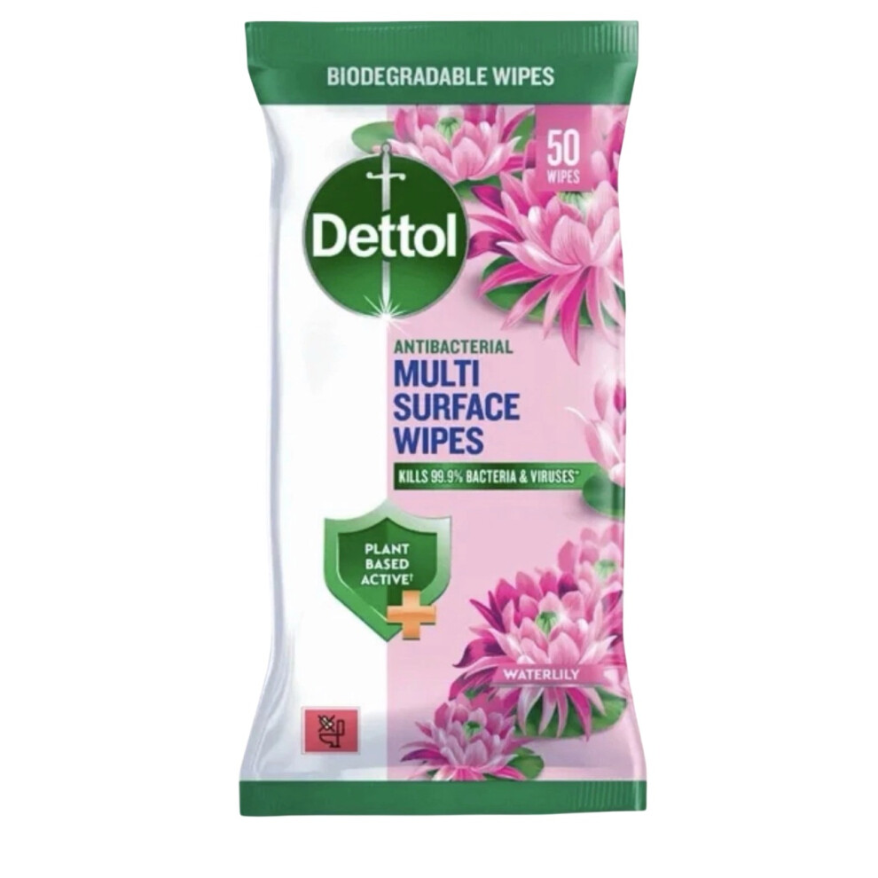 Dettol 4X Antibacterial Disinfectant Wipes 50S