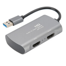 Audio- en video-opnamekaart, HDMI naar USB 3.0 voor hoogwaardige streaming, realtime preview zorgt voor naadloze prestaties, goede kwaliteit en