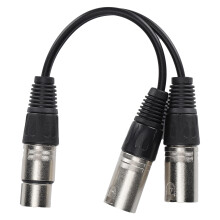 Gebalanceerde microfoonkabeladapter voor opnames, blank koperen gevlochten afscherming, polyethyleen isolatie, hoge frequentierespons, goed geluid.