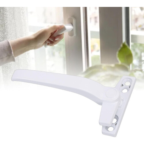 Aluminum Alloy Window Handle Replacement with Secure Universal Casement Lock for Left or Right Use 1