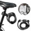 Antivol de vélo multifonction à combinaison, code réinitialisable à 5 chiffres, robuste, anti-perçage, anti-effraction, résistant aux 6
