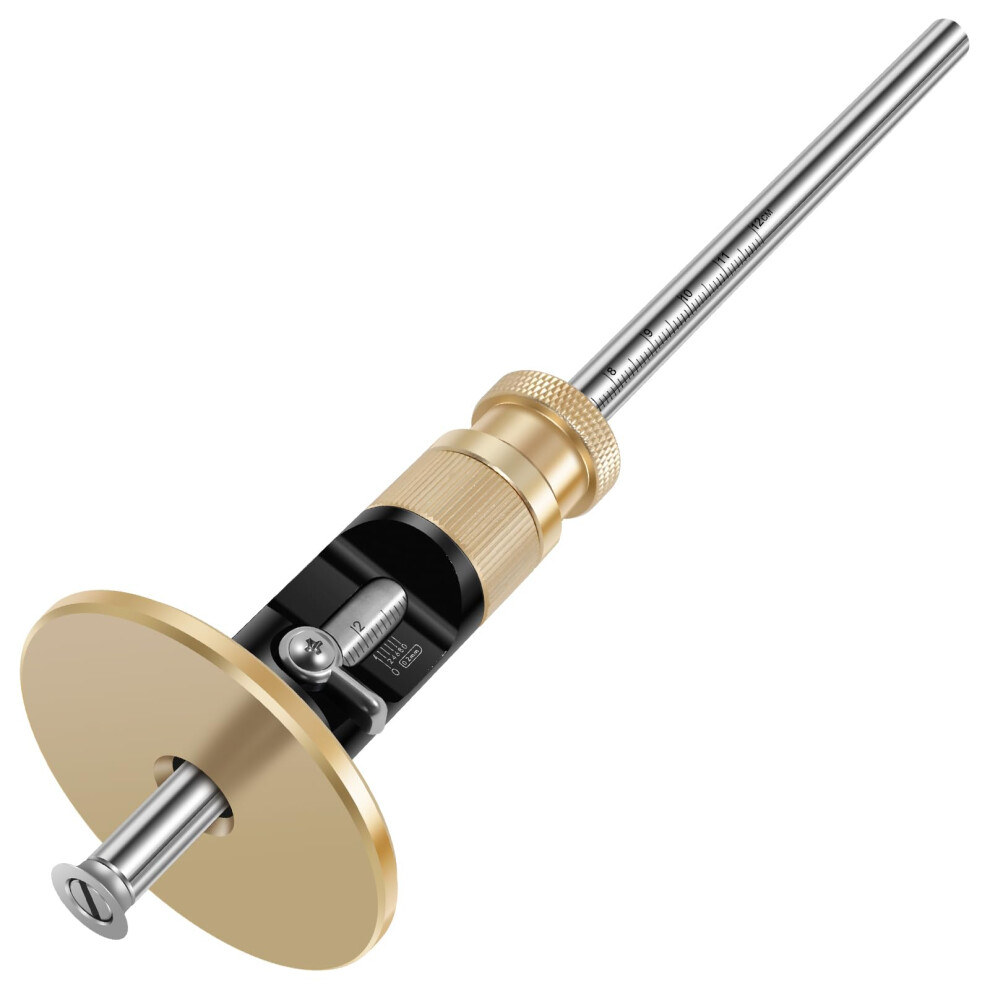 Wheel Marking Gauge 0.2Mm Fine Adjustment Woodworking Scribing Tool With Brass Lock And Carbide Blade 9189345621116